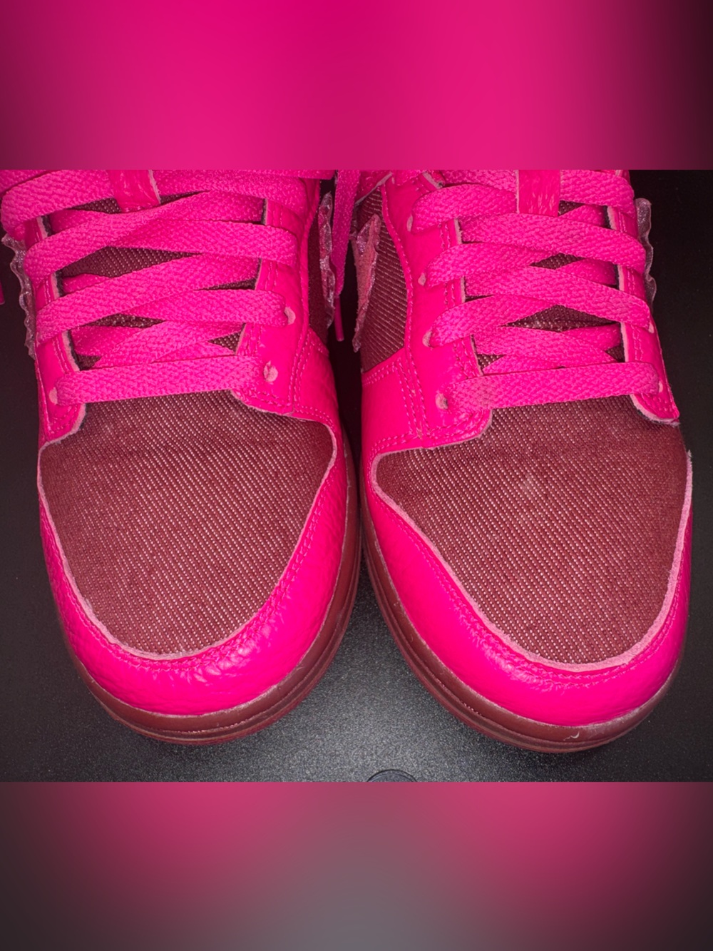 🔥 Nike Dunk Low LX “Pink Foam/Burgundy Crush” Ruffle Swoosh Women’s 7 🔥 - Picture 5 of 17